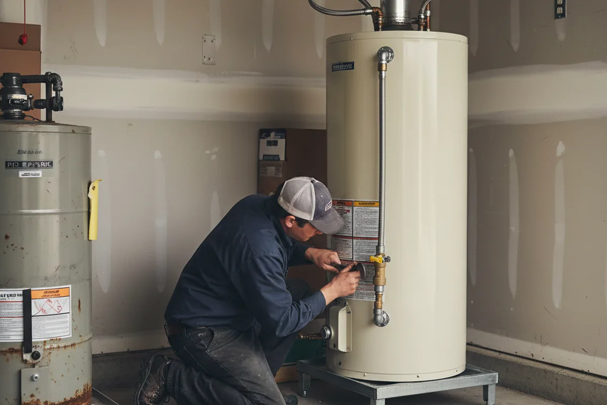 Water heater and shutoff valve replacement in Pennsburg